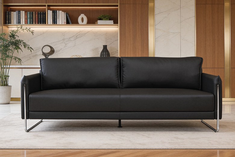 BELMONT 2 Seater Leatherette Sofa  image