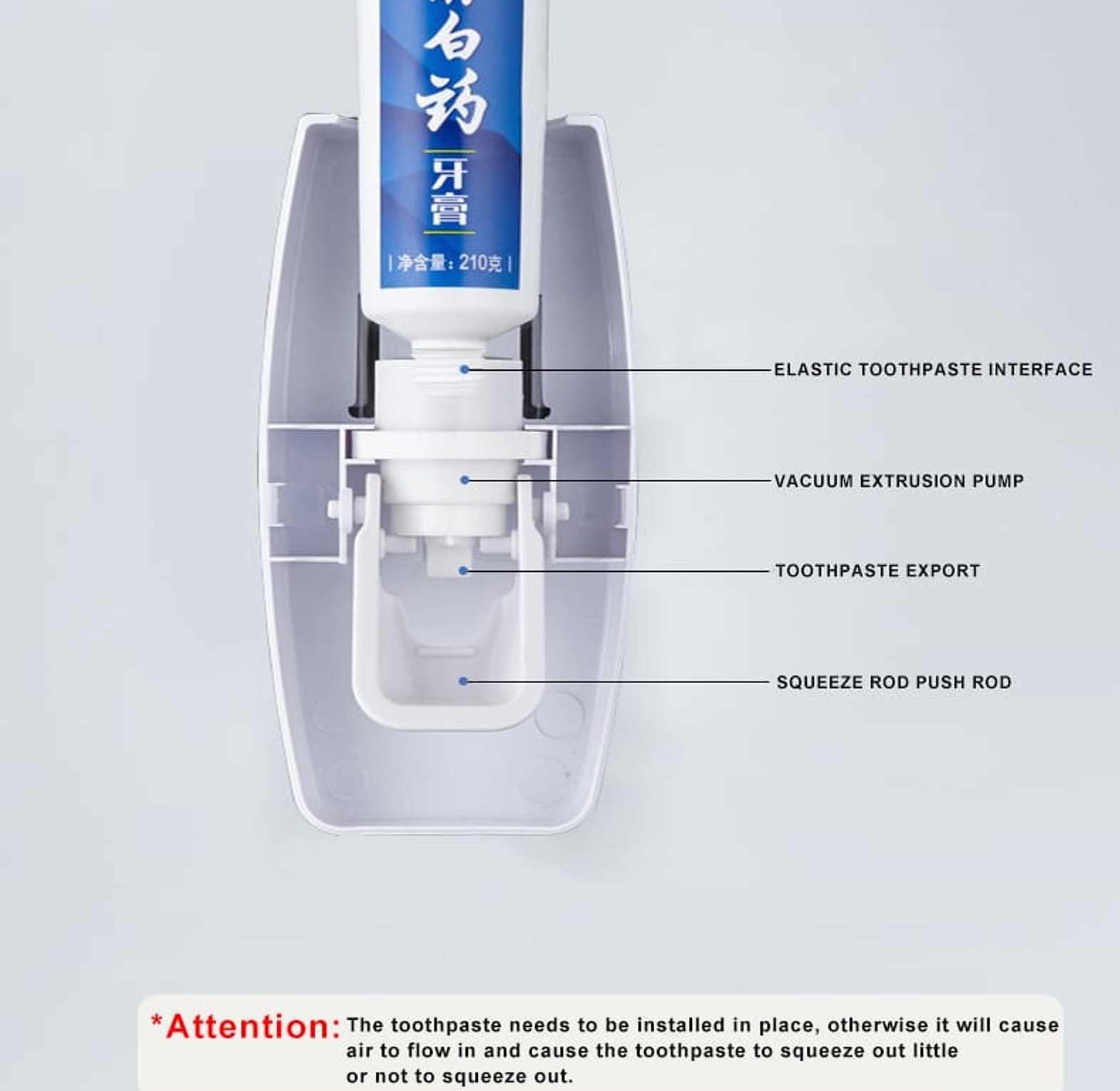 Toothbrush Holder & Toothpaste Dispenser image