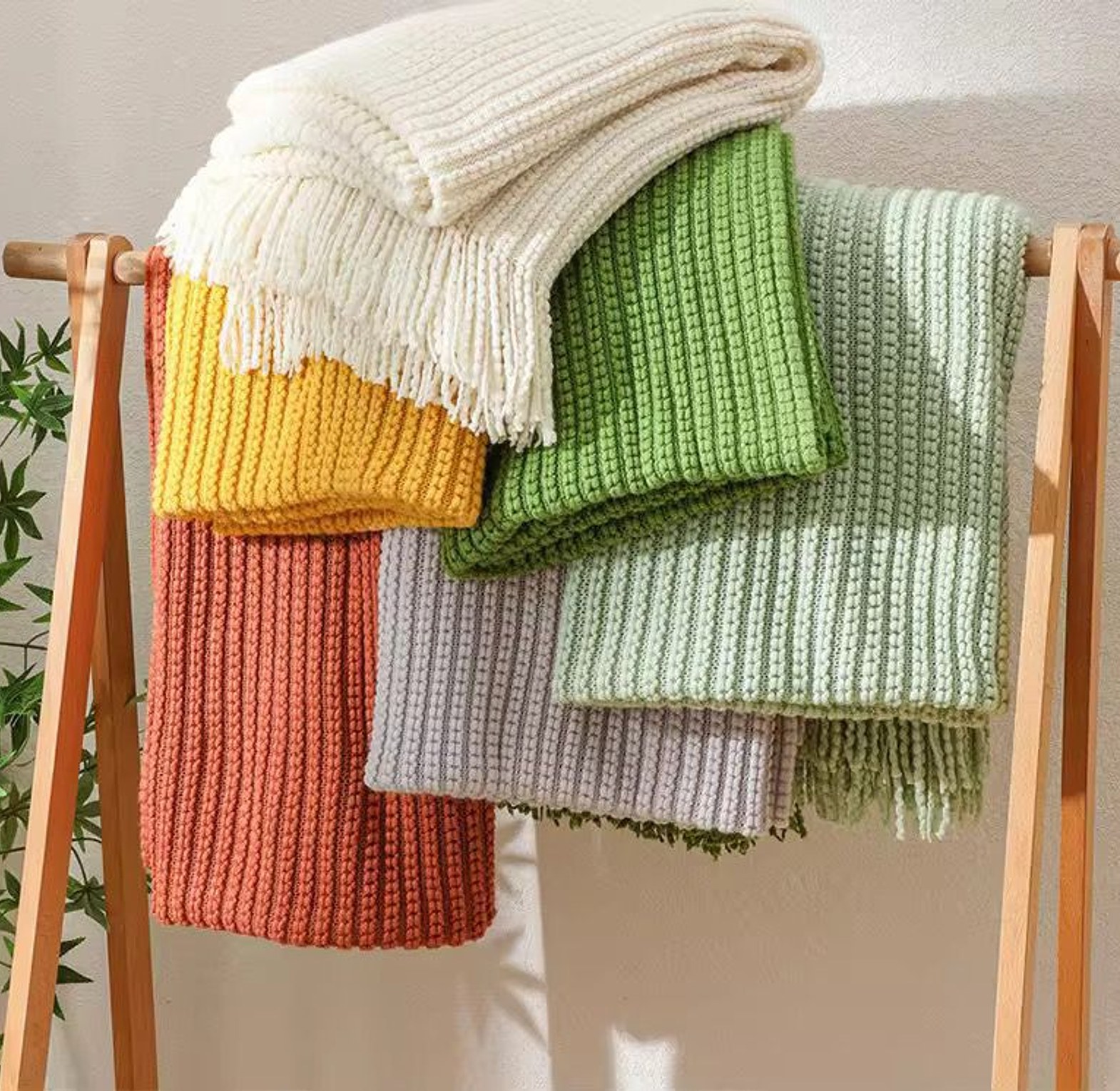Soft Textured Chenille Throw Blanket image