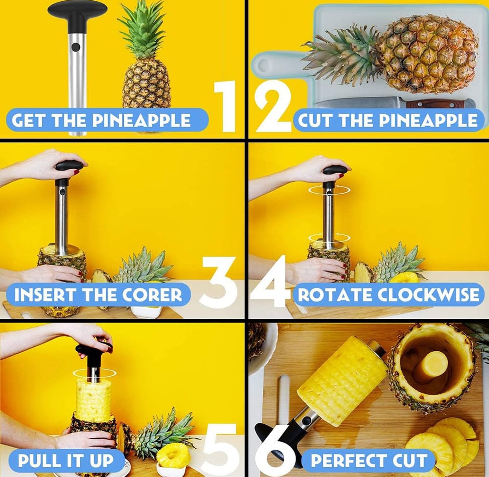 Stainless Steel Pineapple Corer & Slicer image