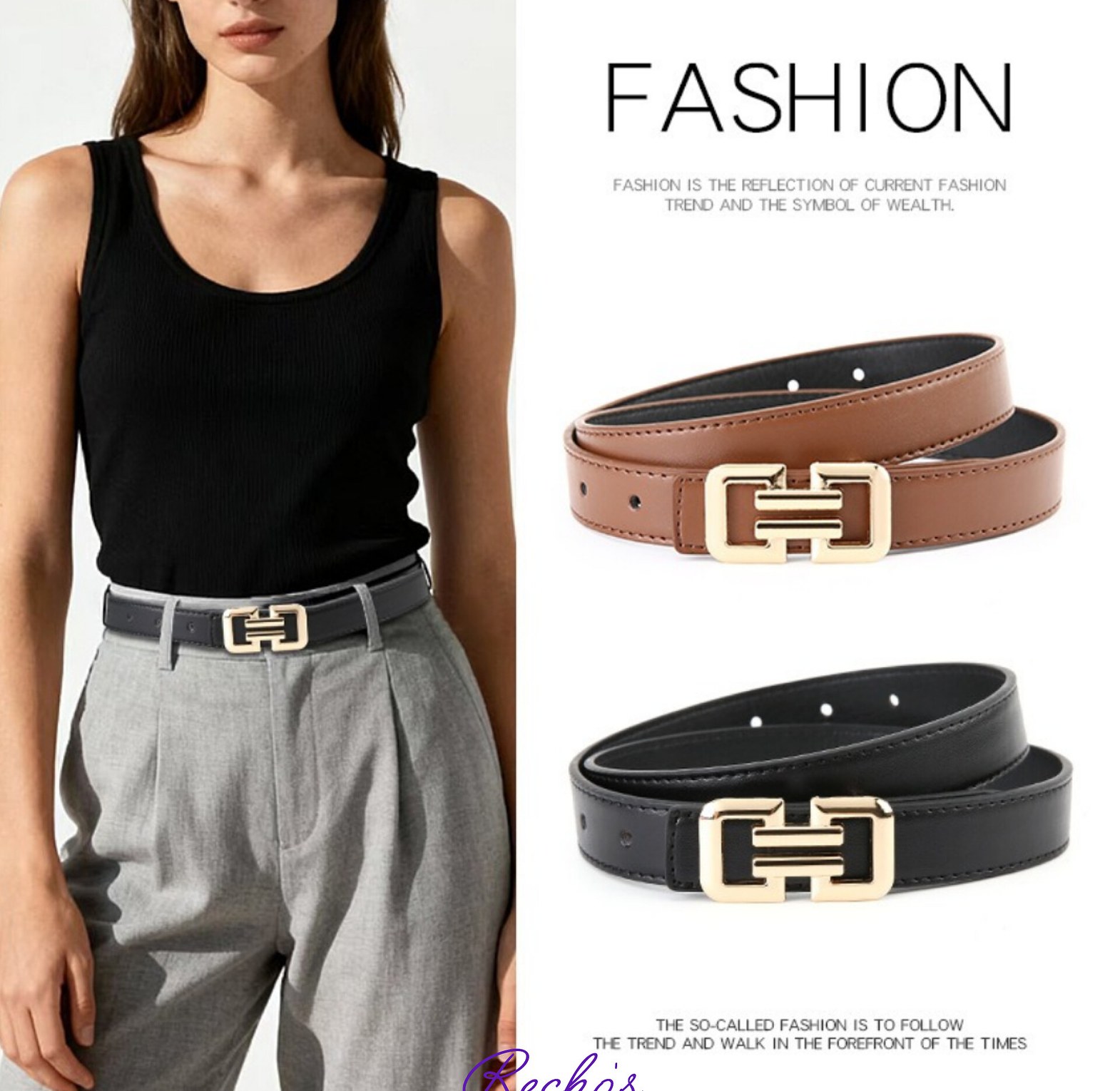 Square buckle bets image