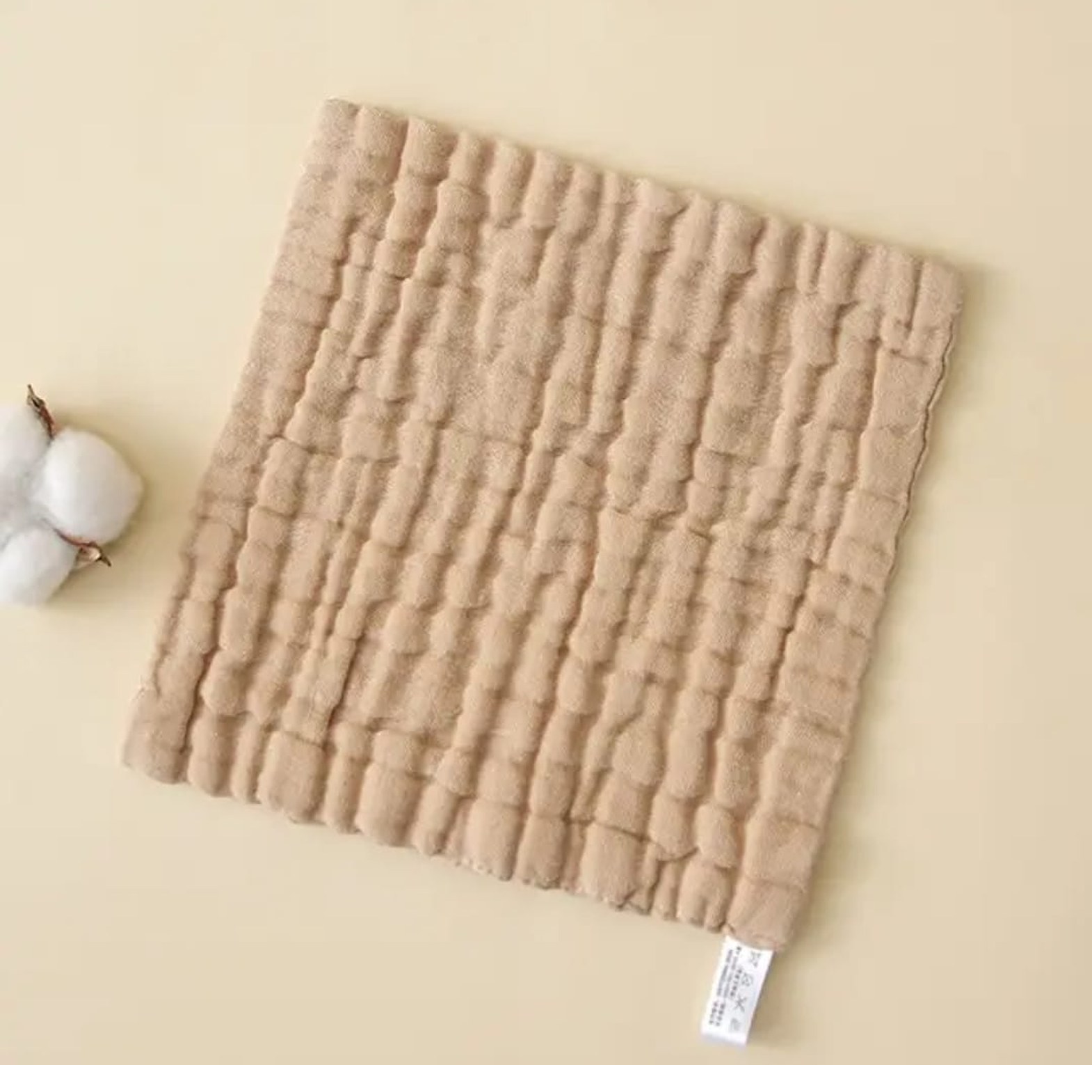 Baby Muslin Wash Cloths - Bubble Weave image