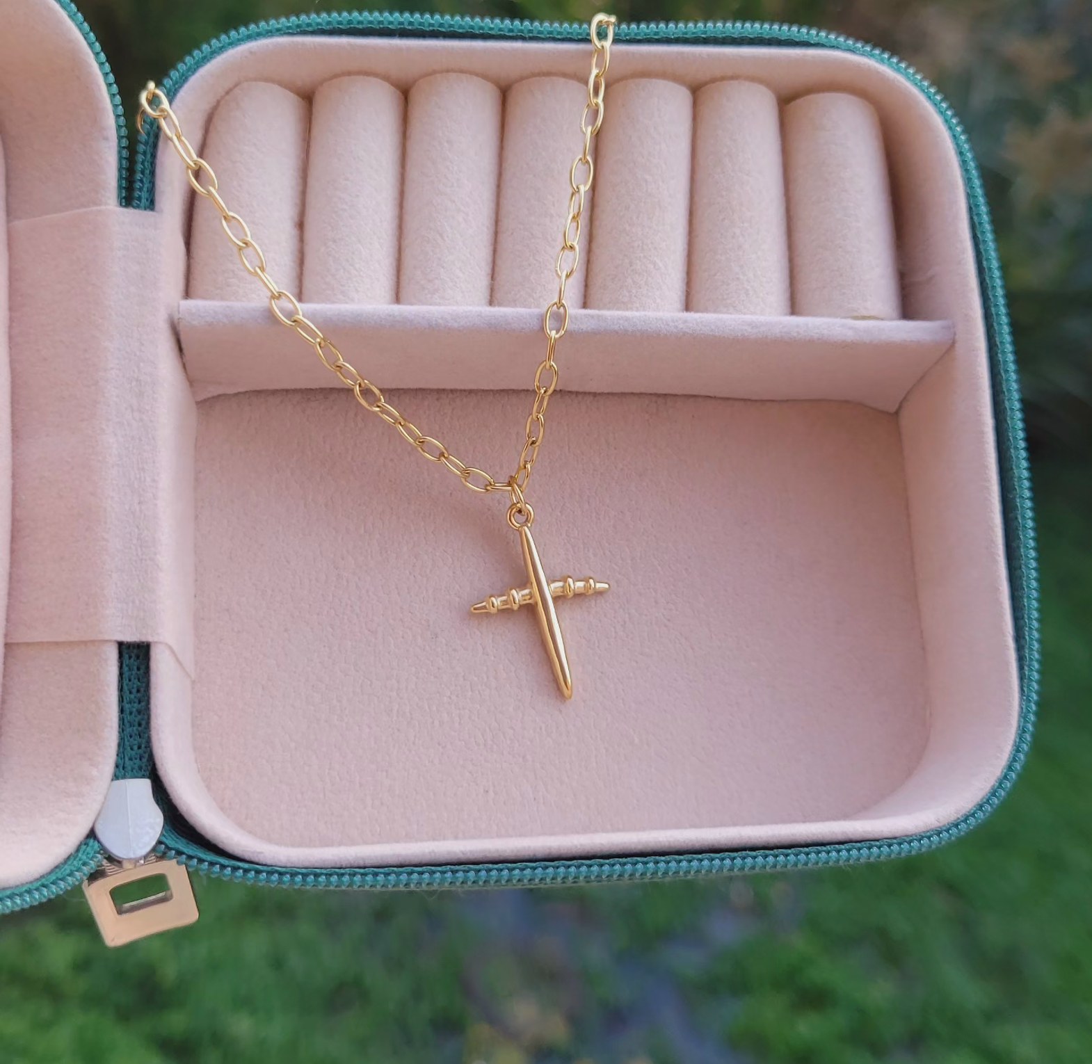 Cross inspired necklace  image