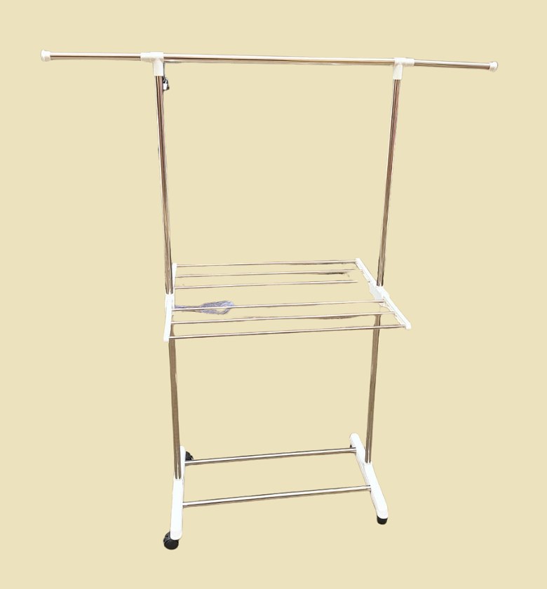 H-type stainless steel floor coat rack image