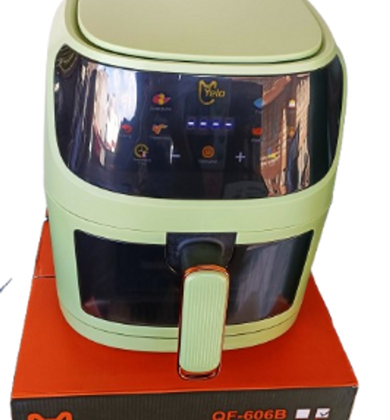 Airfryer. Yelo 6L Digital Air Fryer, model QF-606B.  image