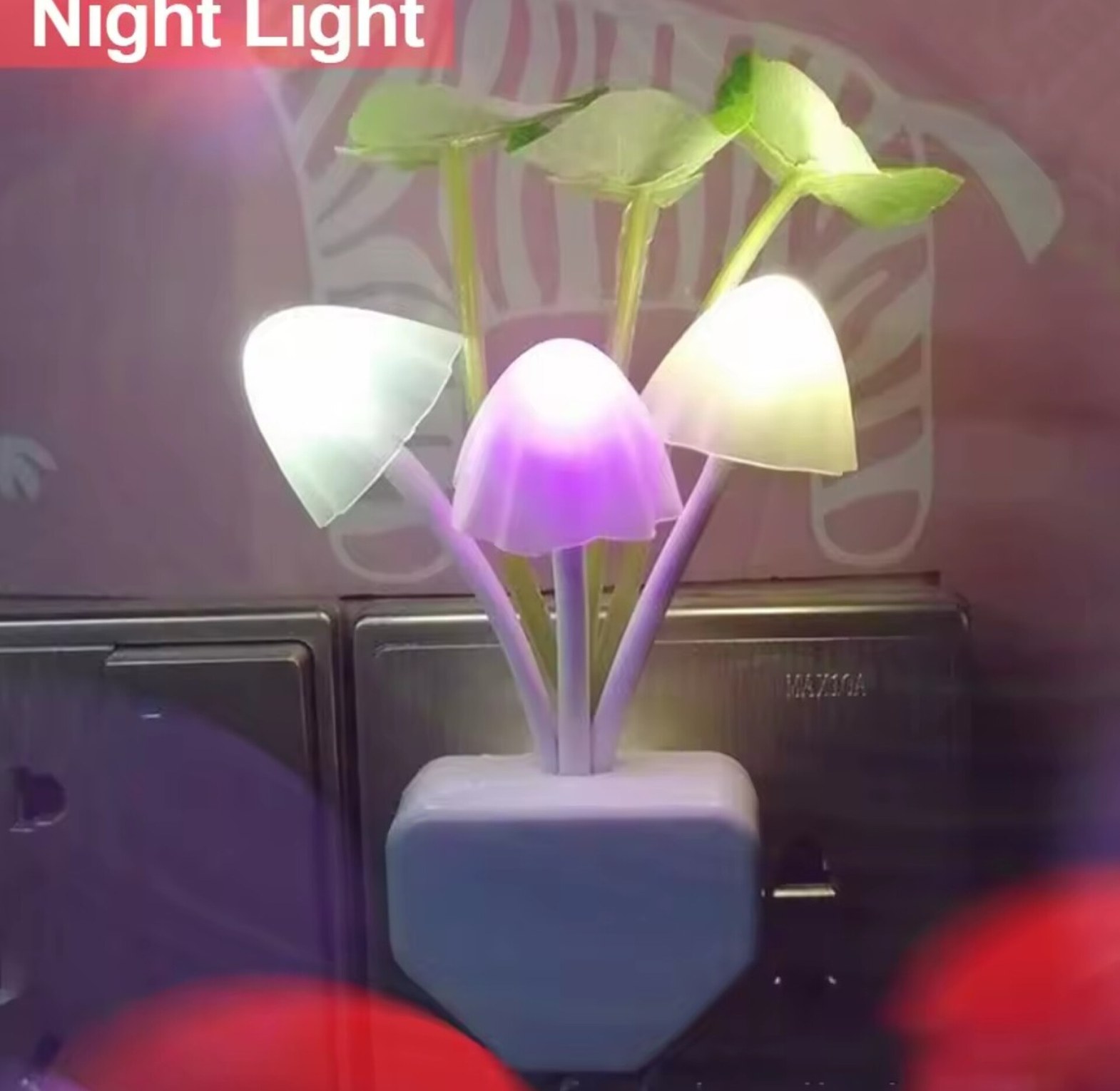 LED Mushroom Decorative Socket Lamp image
