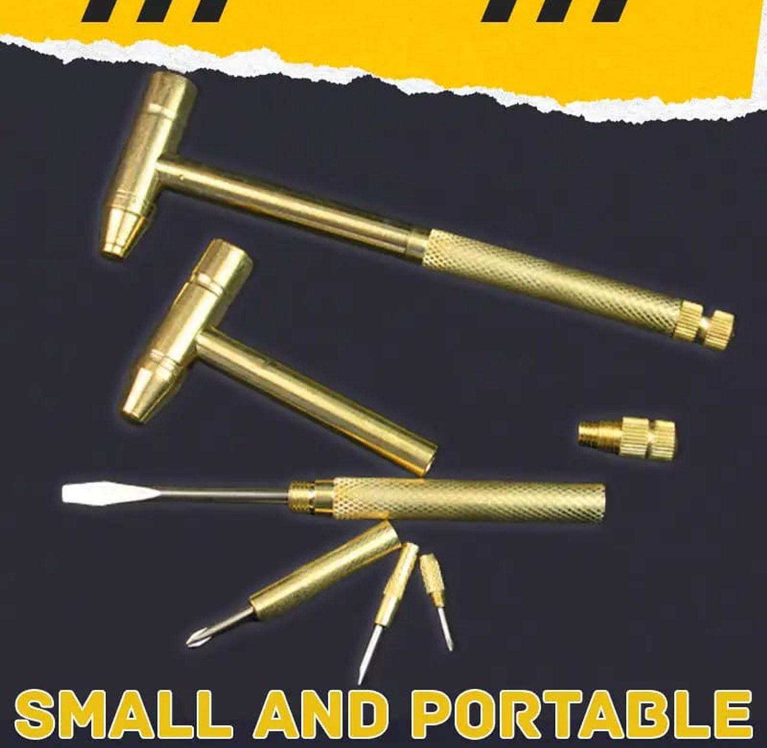 5 in 1 Multifunction Mini Hammer and Screwdriver Hand Tools Set  image