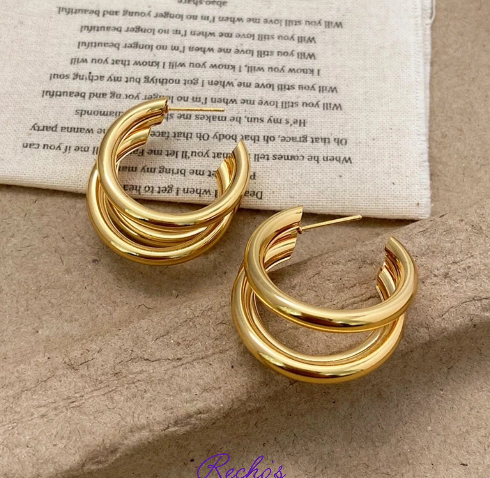 3 tire earrings  image