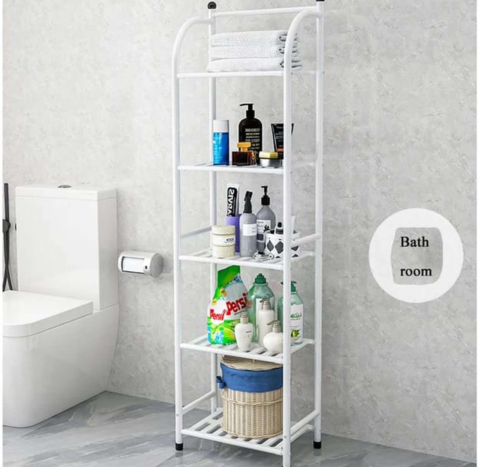 Simple 5 layers floor storage rack image
