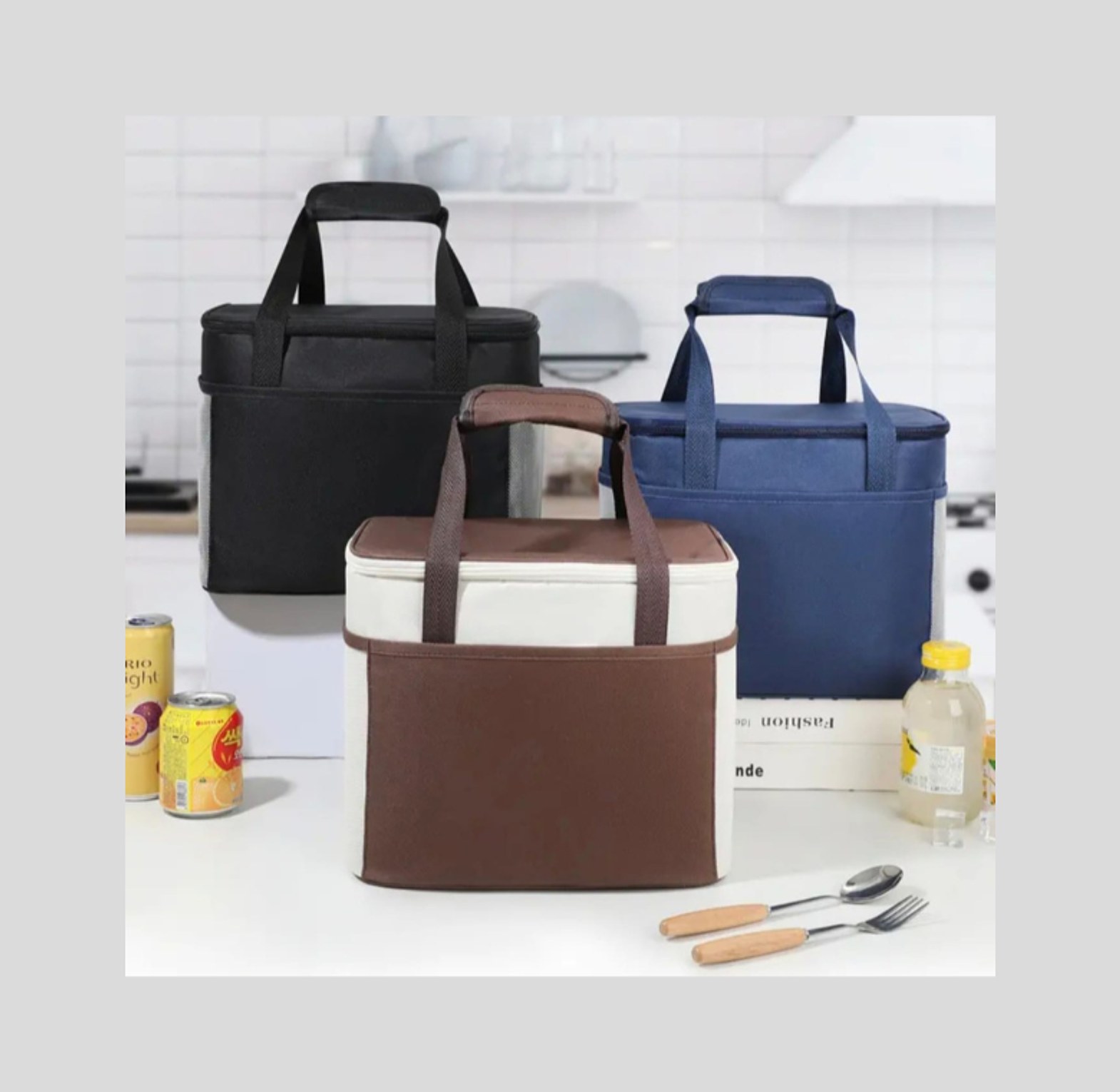 Thermal Insulated Lunch Bag with Waterproof Aluminum Foil Lining image
