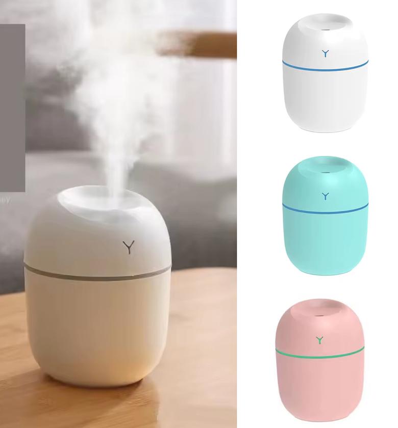 Portable Mini USB Air Humidifier 220ml with Cool Mist LED Night Light for Office Home and Car image