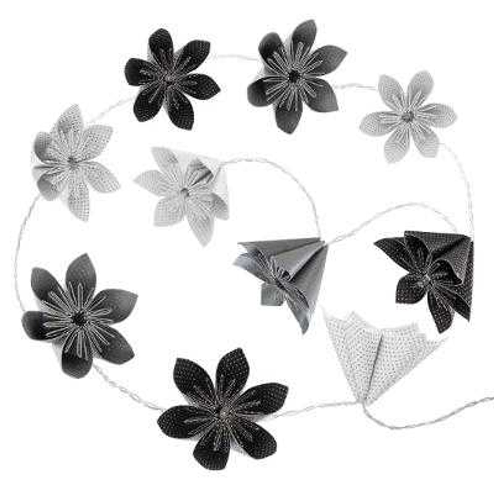 10 LED BLACK FLOWER GARLA image