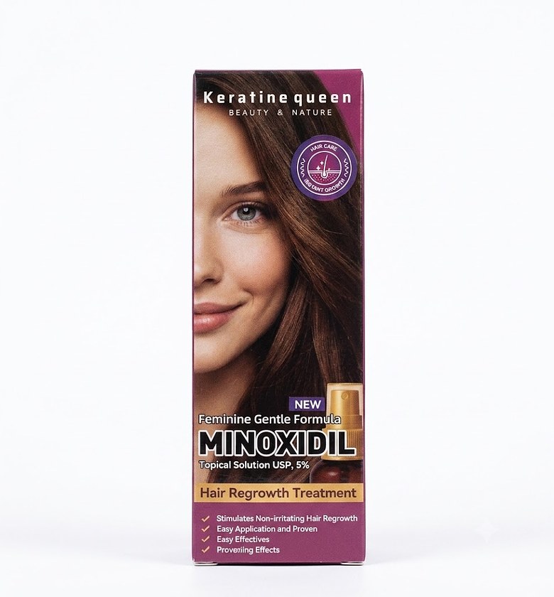 Keratin queen feminine gentle formula minoxidil  image