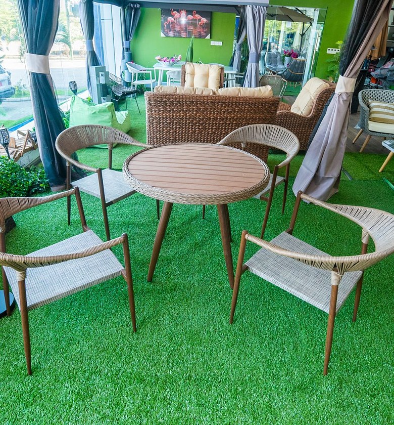 SET 4 CHAIRS + TABLE SAME image