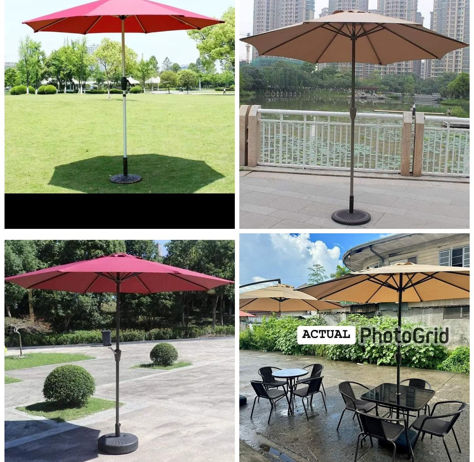 Parasol Replaceable Cloth Garden Umbrella Cover image