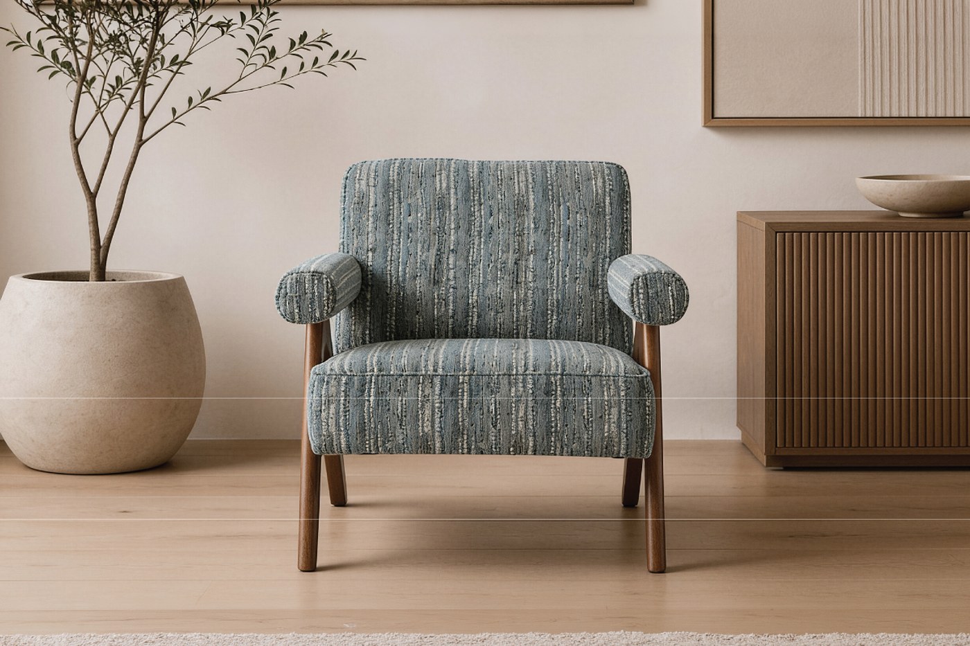 HUDSON Fabric Accent Chair image 1