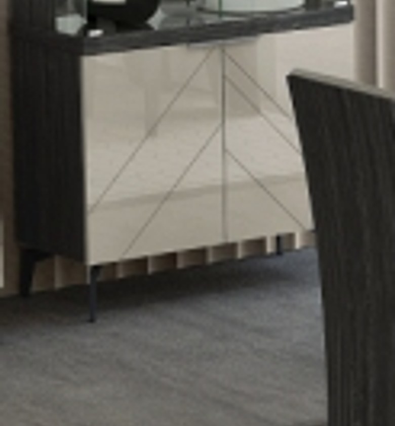 DISPLAY CABINET GREY ANGLE image