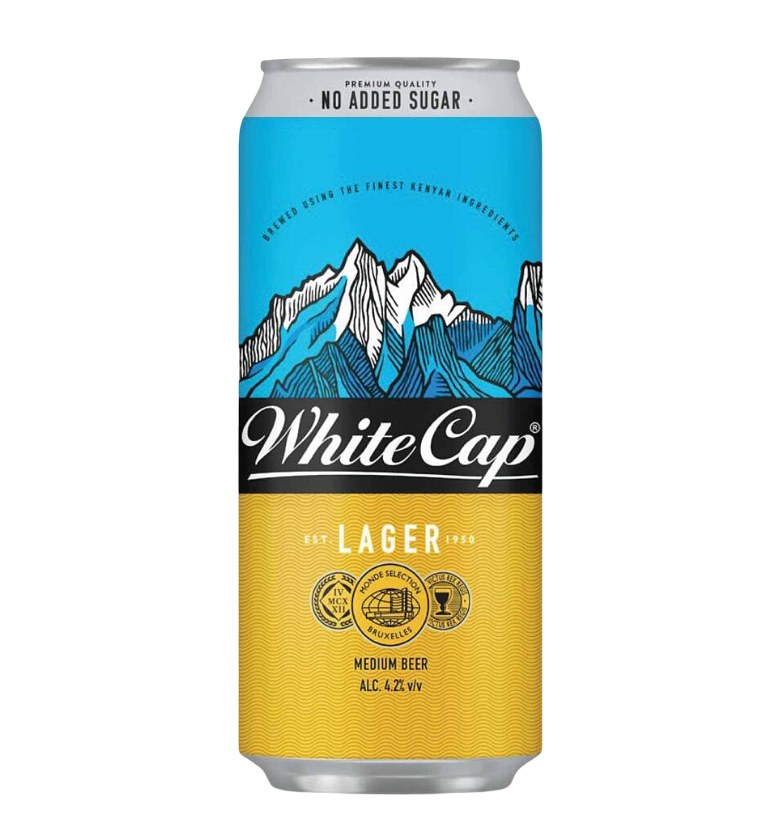 White Cap Can 500ml image