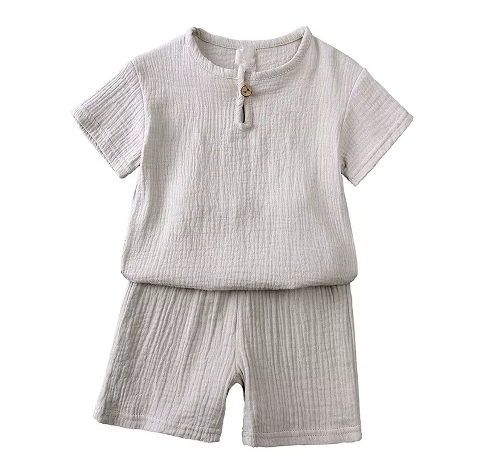 Muslin Cotton Boys Baby Short Set image
