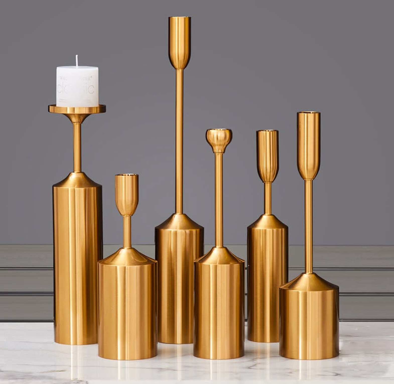 Luxury Gold Candle Holders image