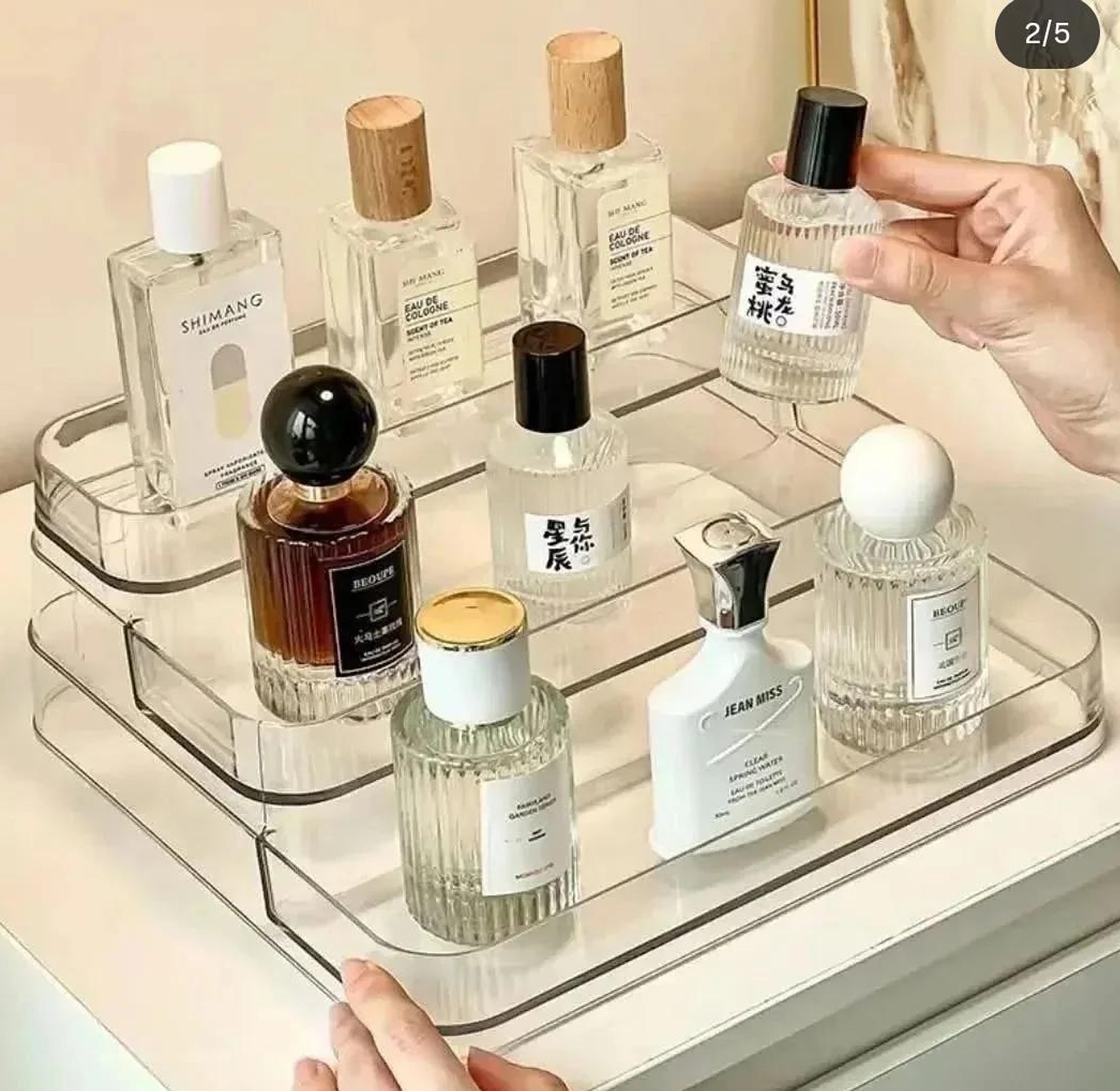 3tier clear display rack image