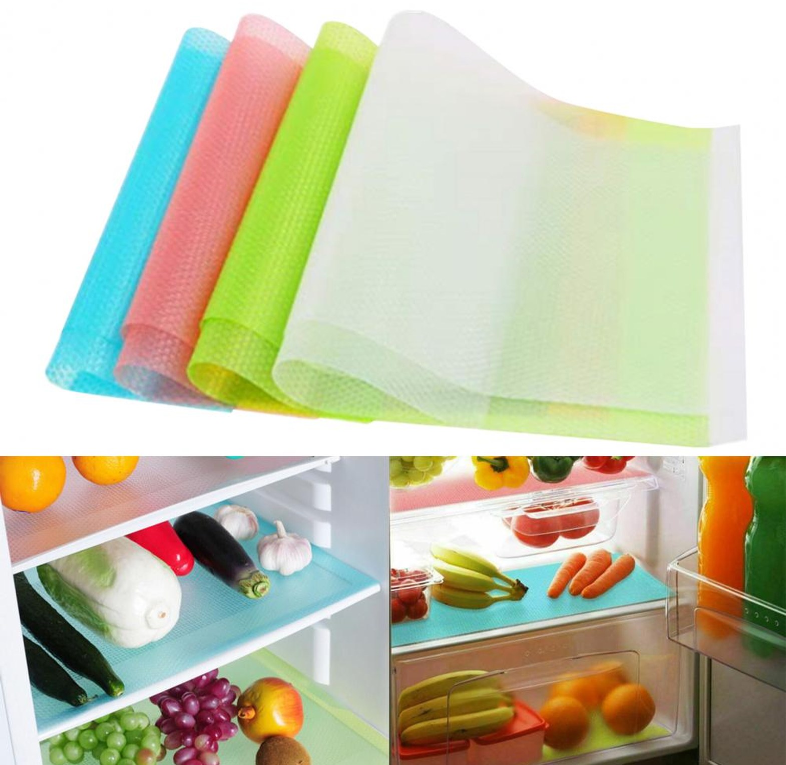 4 Piece Fridge Refrigerator Mats image