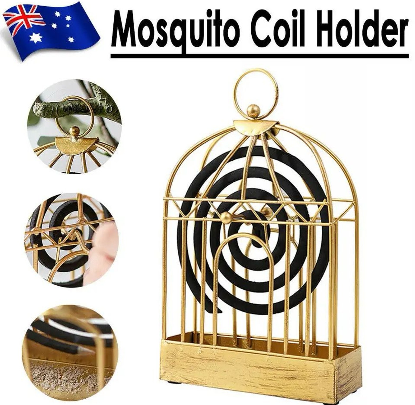 Mosquito Coil Holder – Bird Cage Design image