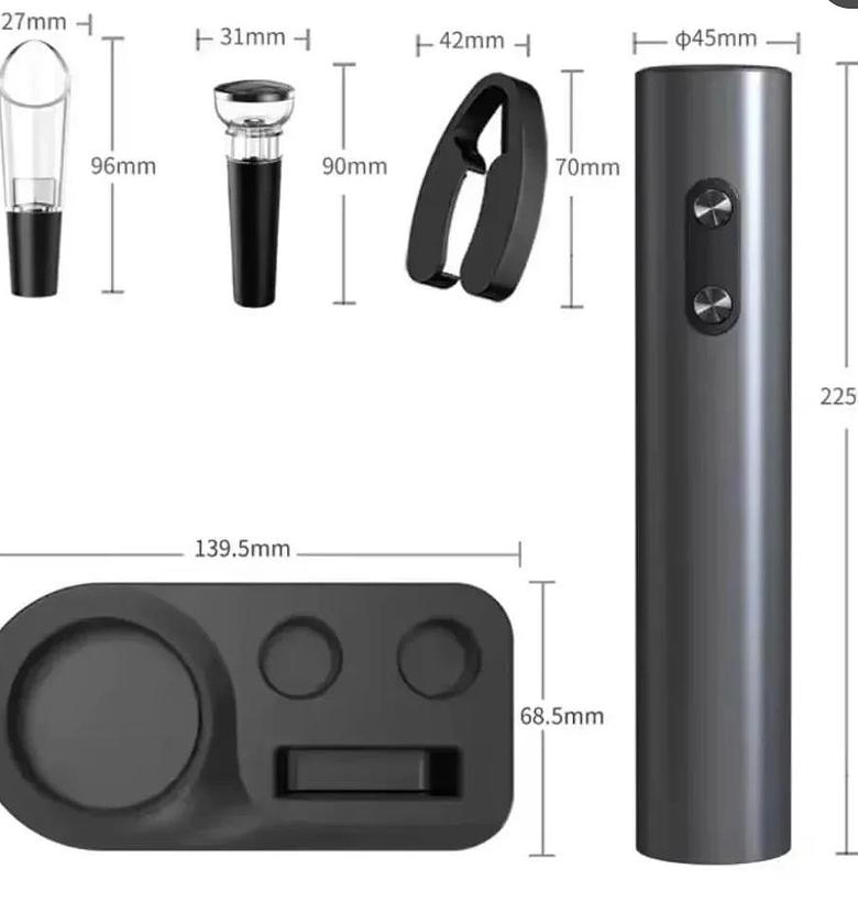 Electric Wine Opener Set with Stand image