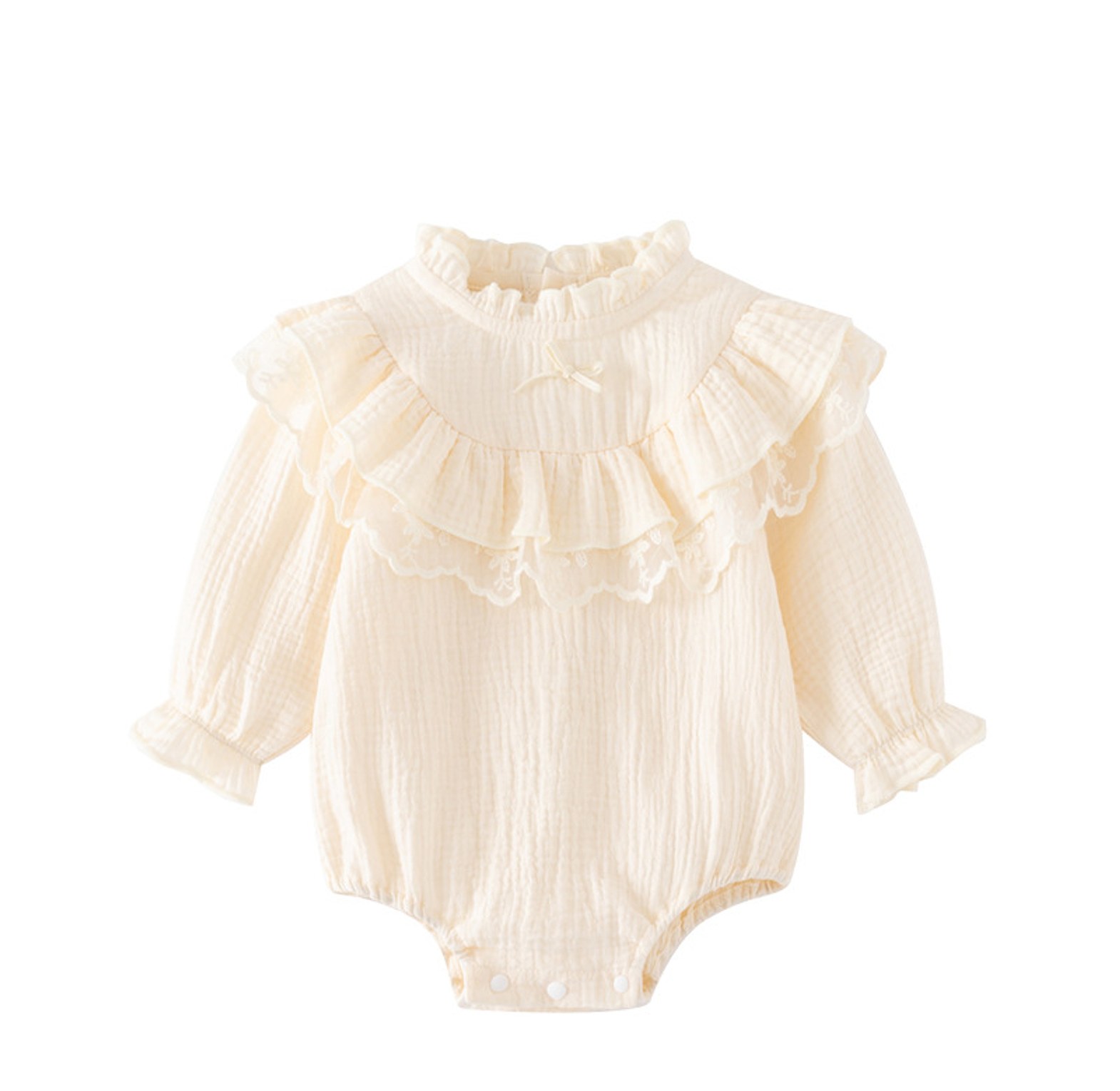 Ivory Ruffle Romper image