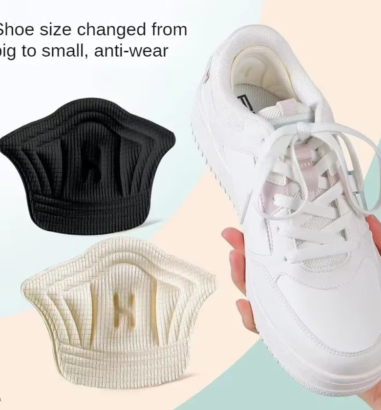 Adjustable Heel Grips Shoe Size Reducer and Anti Blister Cushion Pads for Loose Footwear image