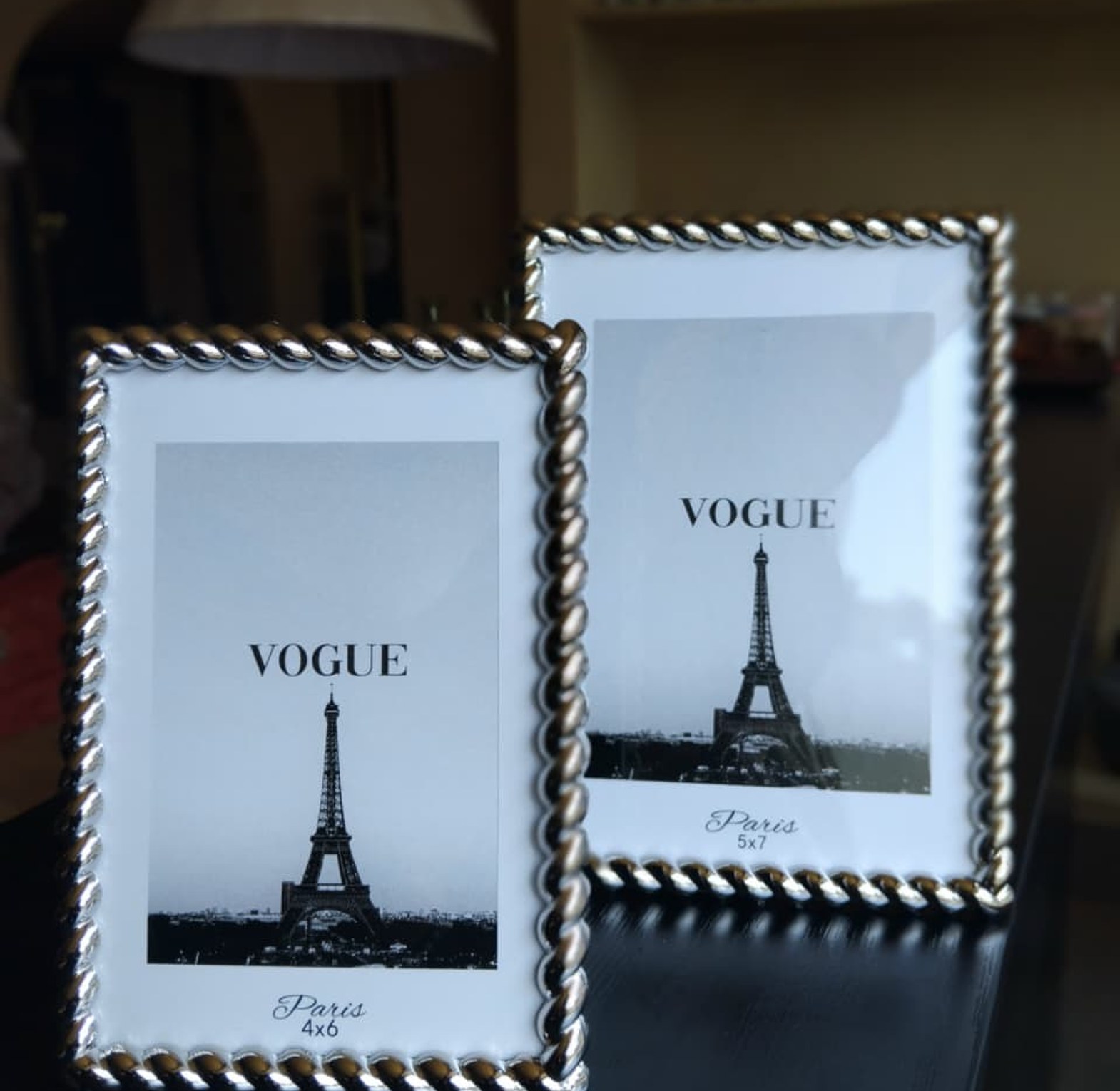 silver Threaded metallic Photo frames image