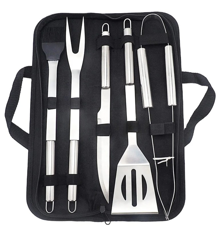 BBQ Grill Utensils Tool Set with Portable Storage Case image