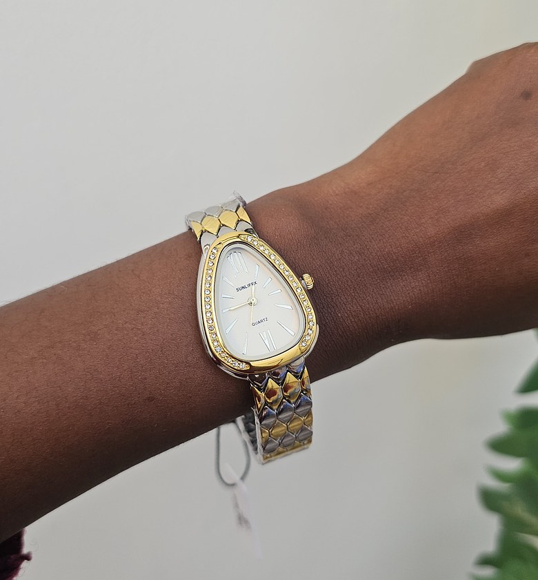 Mixed metal serpentine watch  image