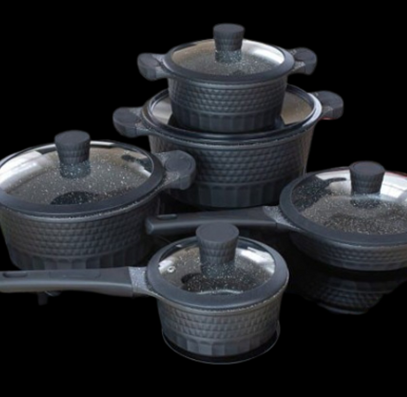 Edenberg EB-9186,  10-piece professional-grade cookware set. image