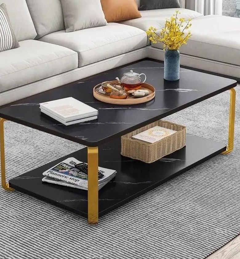 Modern Ergonomic Coffee Table (MDF) – C-21 image