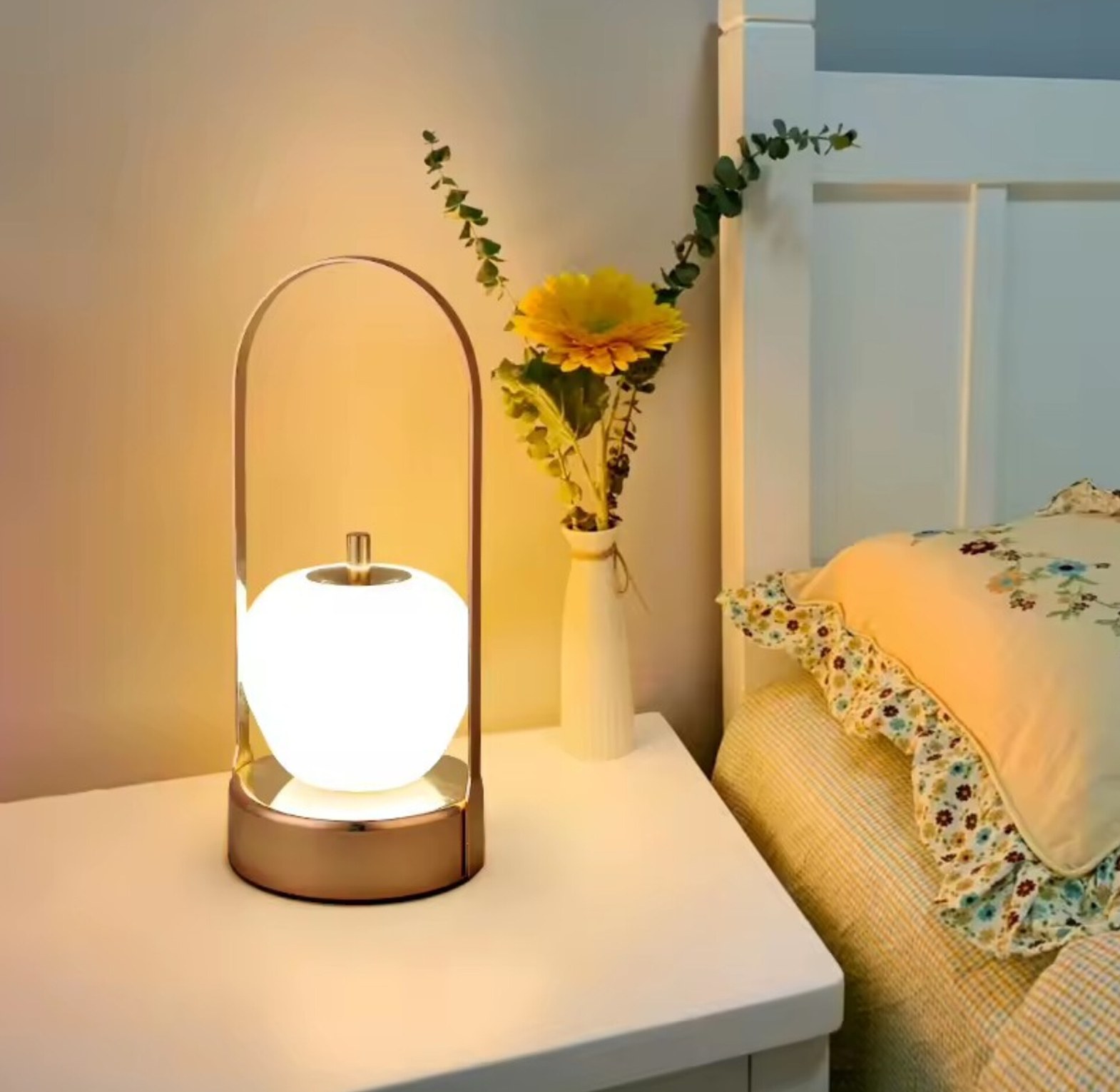LED Rechargeable Table Lamp Cordless Bedside Desk Light 2000mAh Battery image