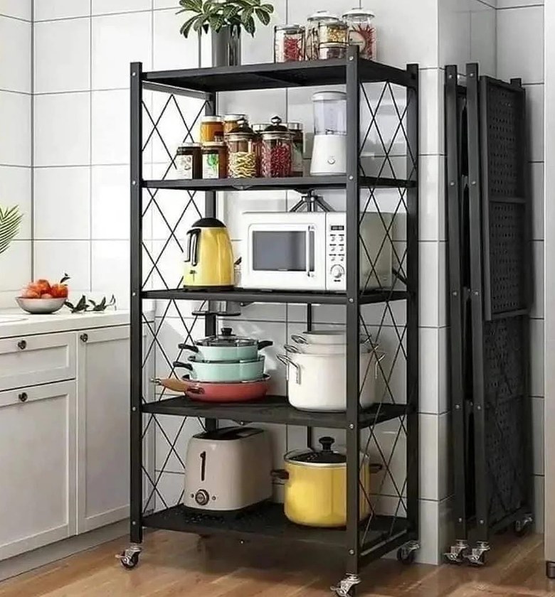Foldable multipurpose Mettalic rack image