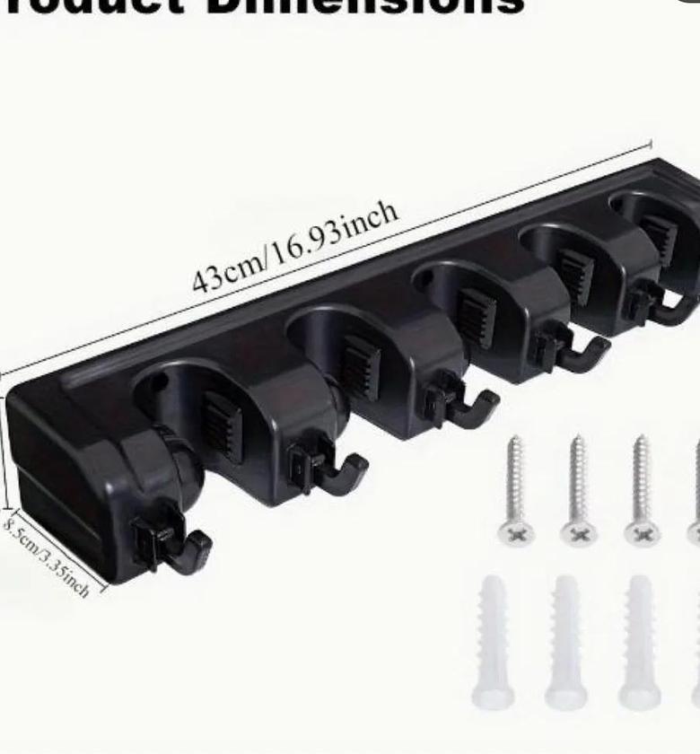 Wall Mounted broom holder image