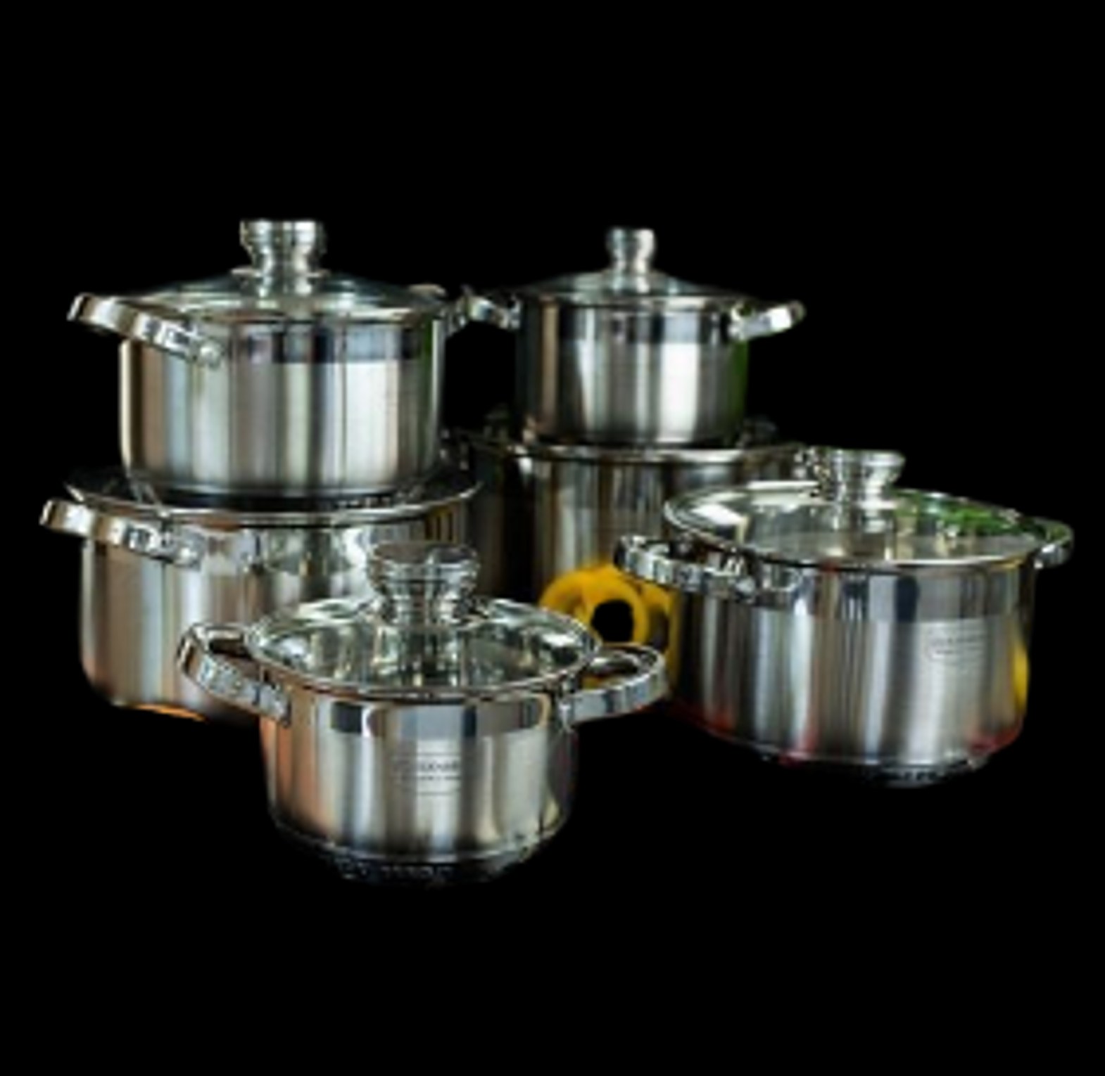 Cookware. 12pc Edenburg Stainless Steel Cookware image