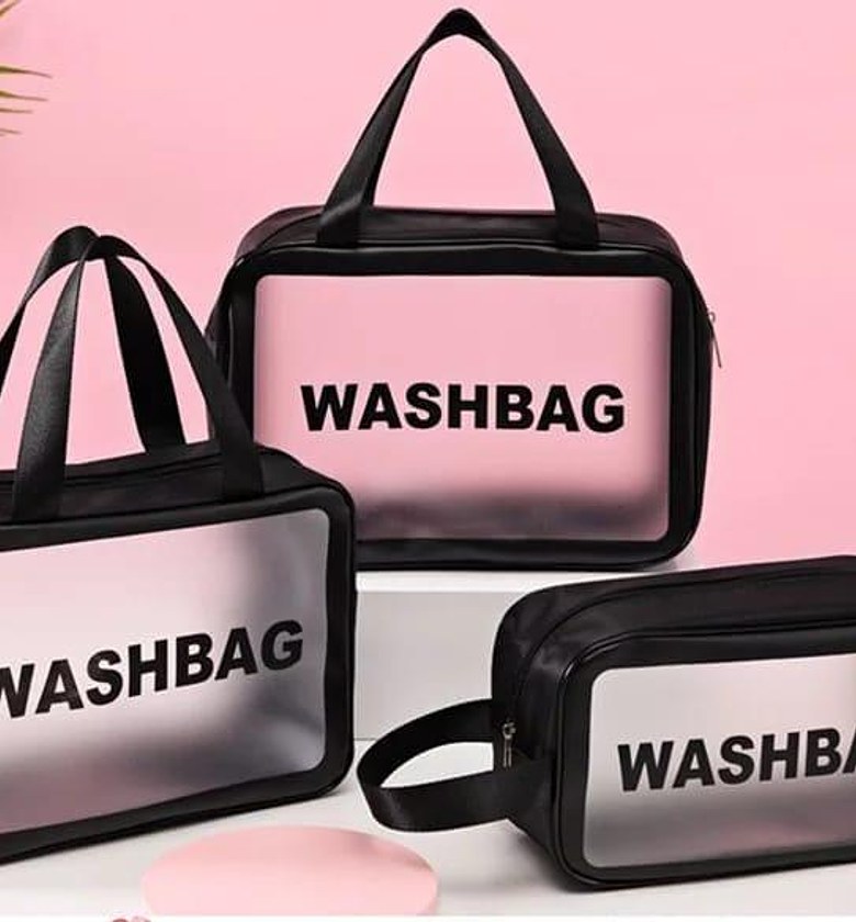 3-in-1 Waterproof Cosmetic & Toiletry Travel Bag Set image