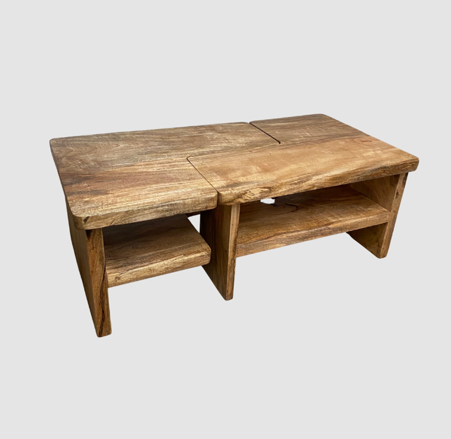 Multi-Level Nesting Wood Tables. image