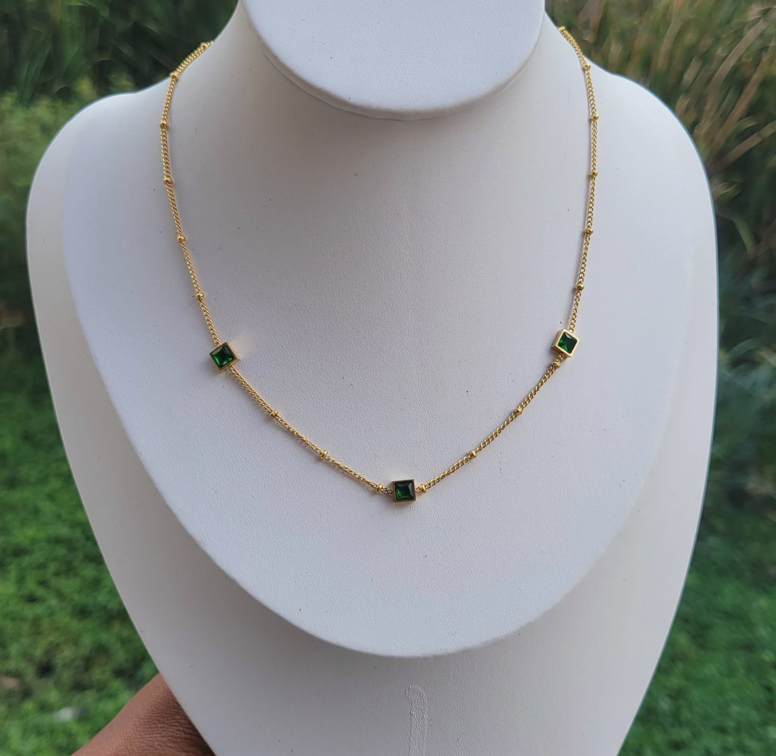 Misty emerald necklace  image