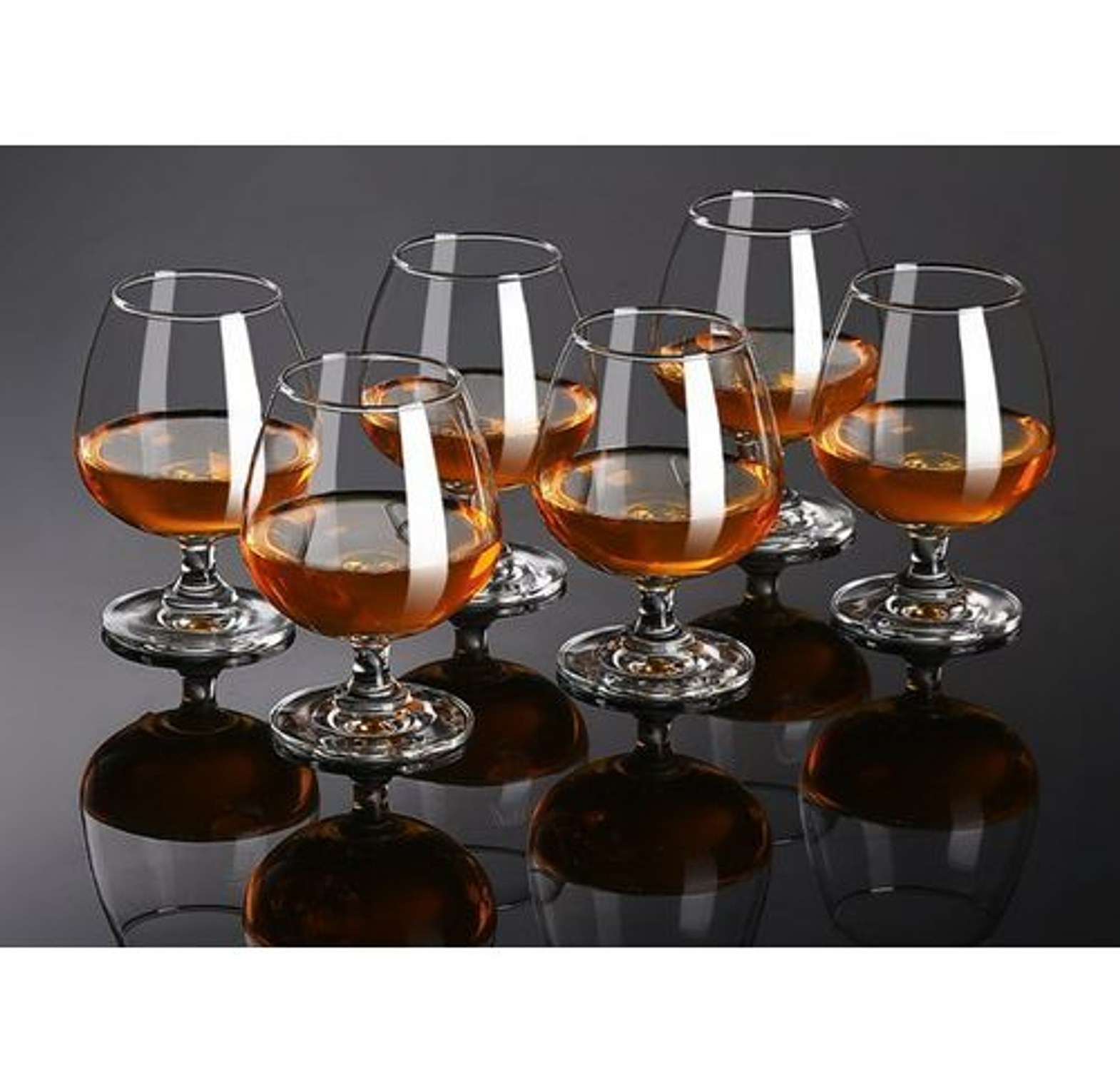 WINE GLASSES. 6 Pcs Cognac/Brandy/Wine Fancy Glasses image