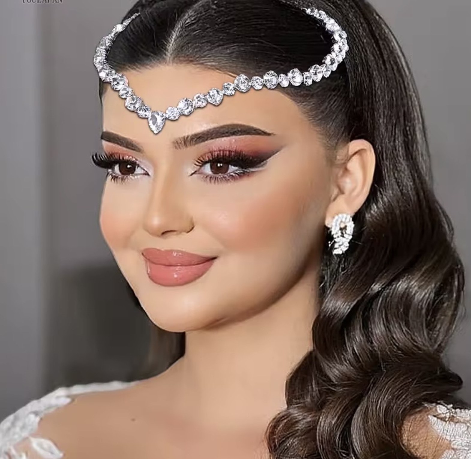 Arboreal Crystal Bridal Forehead Vine image
