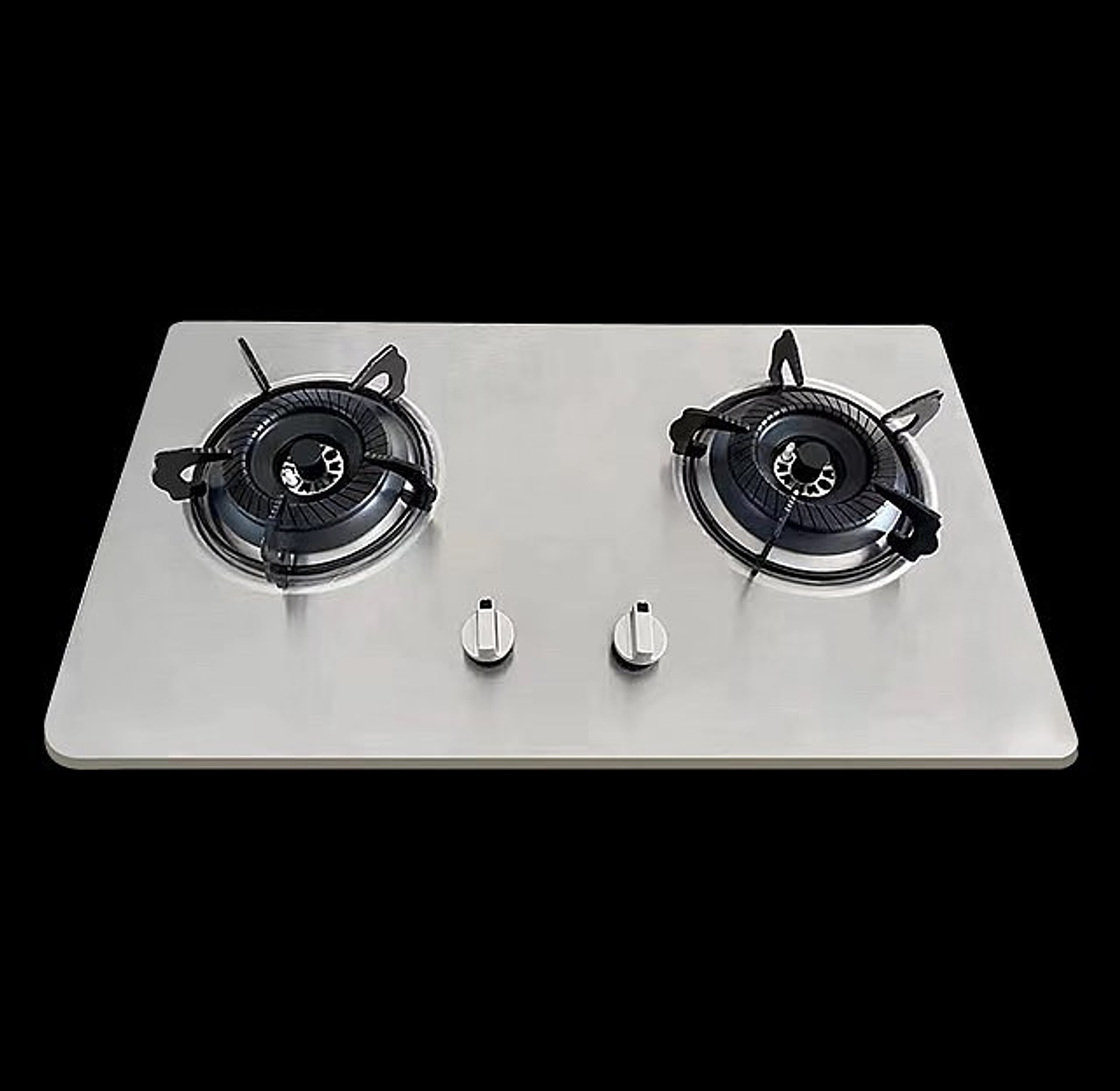 Amaze Stainless Steel 2 Burner Table Top Gas Stove.  image