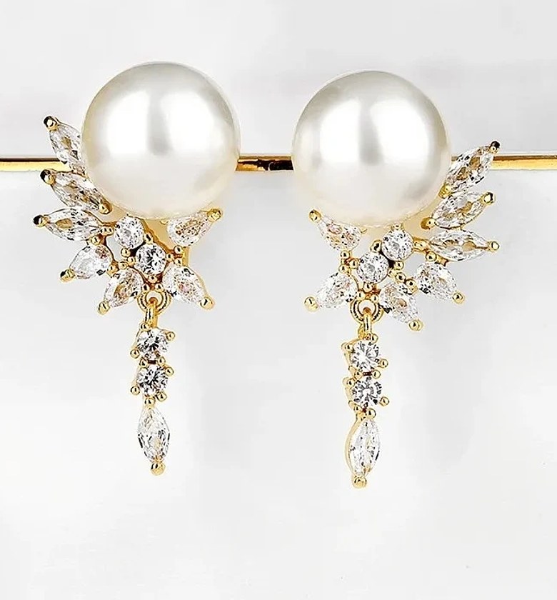 Imitation Pearl Cubic Zirconia set image