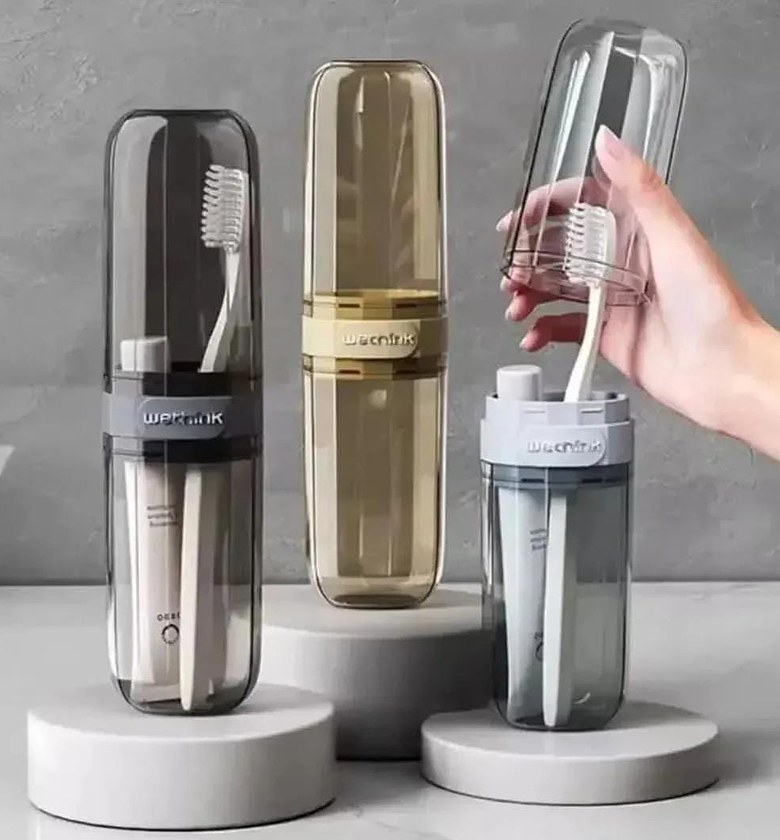 Portable travel toothbrush/toothpaste  holder  image