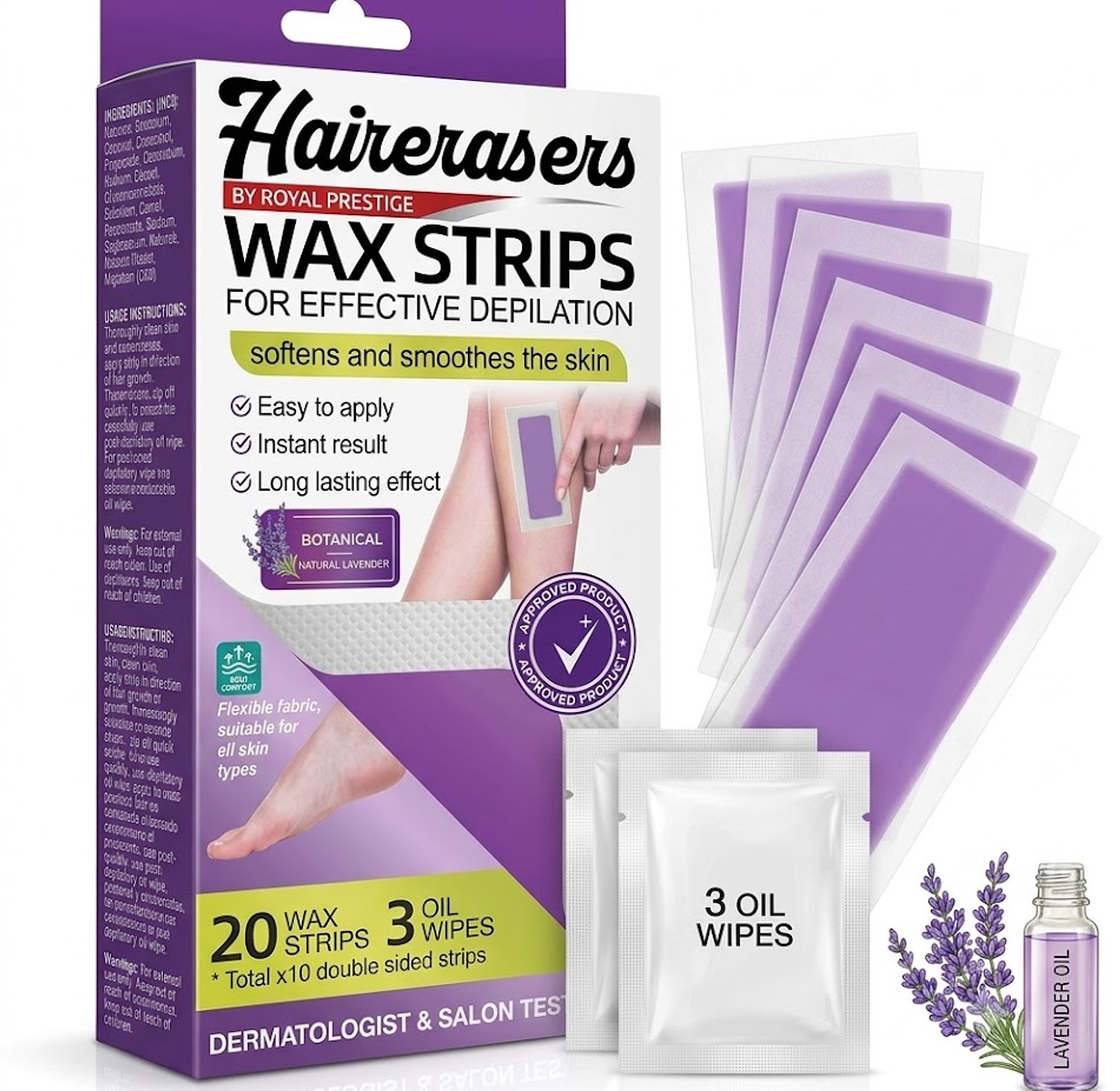 Hairerasers wax strips image