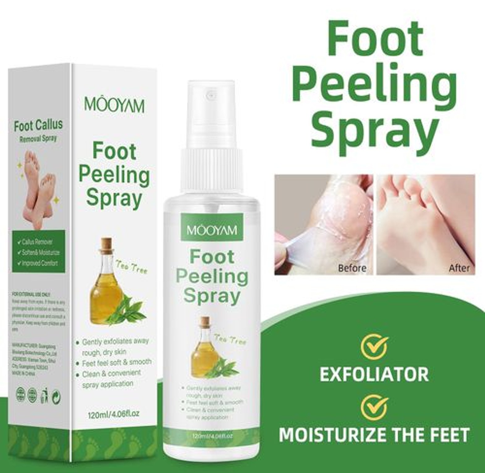 Mooyam foot peeling spray   image