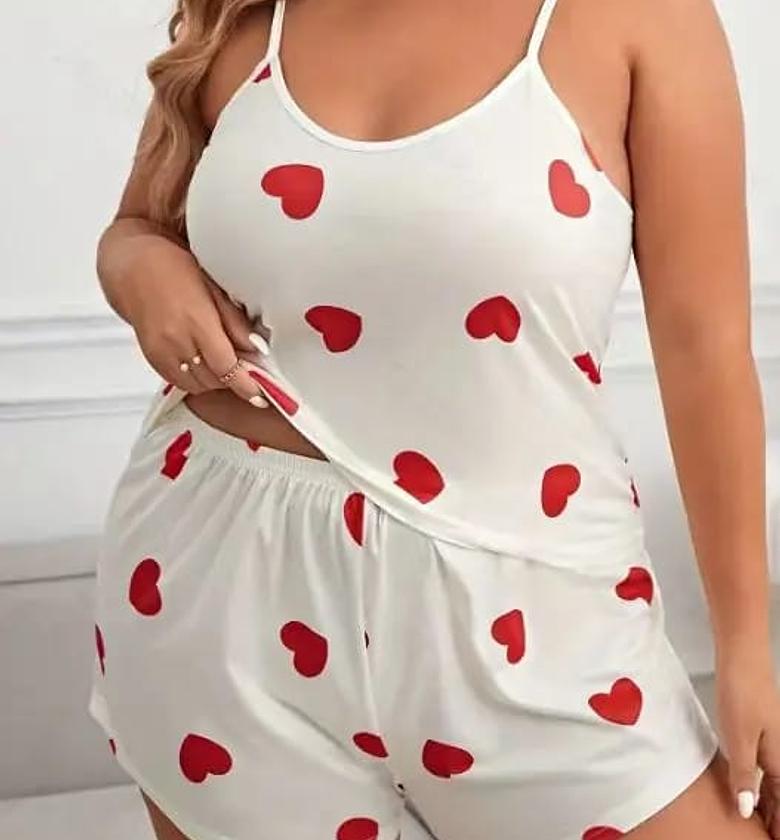 Plus Size Luxury Lace Trim Sheer Erotic Nightdress and Sleepwear Set image